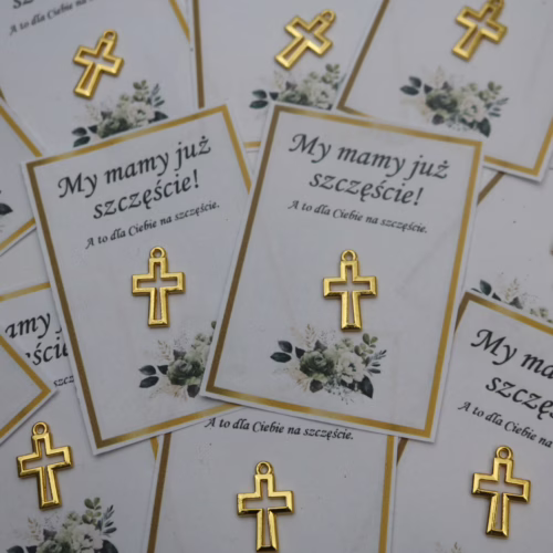 IMG_5592 Breloczek Krzyż z Bilecikiem Na Wesele