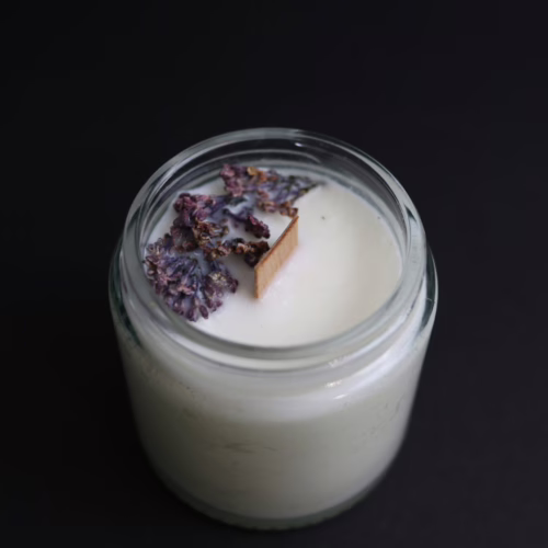 Idealny Prezent Świeca Zapachowa Ozdobiona w Przezroczystym Słoiczku 60ml Hurt