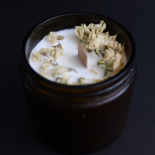 Idealny Prezent Świeca Zapachowa Ozdobiona w Słoiczku 250ml