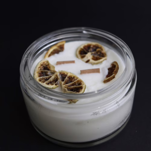 Idealny Prezent Świeca Ozdobiona w Słoiczku 200ml